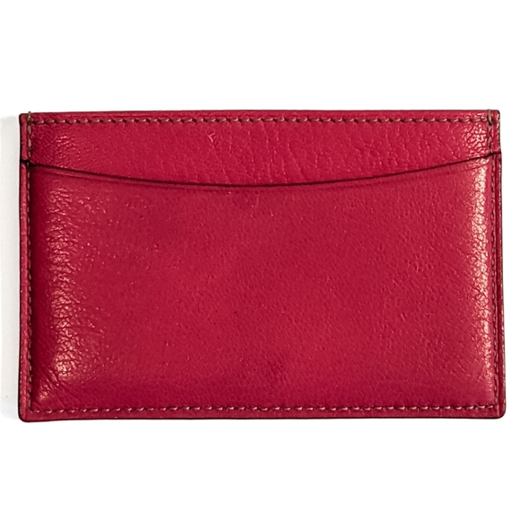 CARTIER Vintage Leather Card Holder - Red - Picture 3 of 10